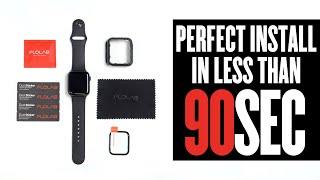 How to install the FLOLAB NanoArmour Apple Watch Series 6/SE 5/4/3 screen protector