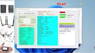 TDD COFDM Config parameter tool software, wireless video data RC control link IP camera transceiver