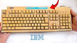 Restoring a Yellowed IBM Keyboard and Converting it to a USB Keyboard - Yellowed Plastic Retrobright