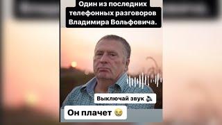 Он плачет Один из последних телефонных разговоров Владимира Вольфовича