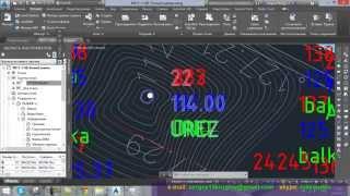 [R11-1-2] Точки топосъемки в модели рельефа {AutoCAD Civil 3D + GeoniCS}