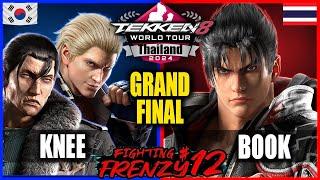 GRAND FINAL - KNEE (STEVE/DRAGUNOV) vs BOOK (JIN KAZAMA) - Tekken 8 Fighting Frenzy #12