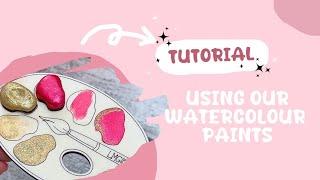 How to Use Handmade Shimmer Watercolour Paints | Paint Sizes and Tips
