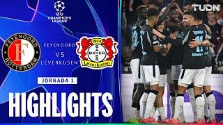 HIGHLIGHTS - Feyenoord vs Bayer Leverkusen | UEFA Champions League 2024 | TUDN