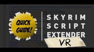 How to install SKSE for Skyrim VR