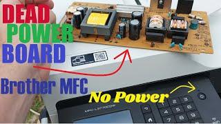 Brother MFC-L3770cdw Power supply Replace fix (No Power Dead - Won't Turn On)