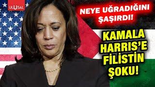 Kamala Harris'e Filistin şoku! Neye uğradığını şaşırdı!