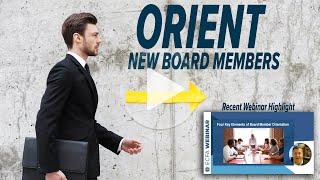 Point New Board Members in the Right Direction | ECFA Webinar