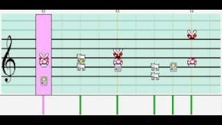 Caramelldansen (Piano Version) on Mario Paint Composer