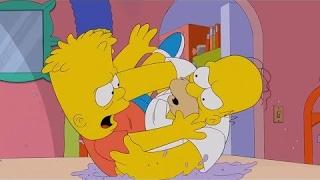 The Simpsons -  Bart and Homer Fight