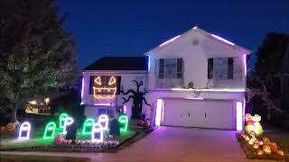 Covid Mask - Monster Mash parody - Halloween lightshow 2020