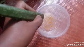 HOW TO REMOVE  aloin laxative from aloe vera