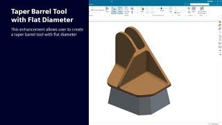 Flat Diameter for Taper Barrel Tool in NX CAM