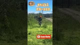 ¡Domina tu Jardín con la STIHL FS120!  Orilladora y Desbrozadora en Acción