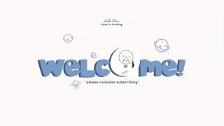 cute aesthetic Intro & Outro templates (white cat in space) | FREE FOR USE