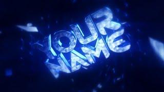 FREE Intro Template 3D Blue #202: Cinema 4D & After Effects