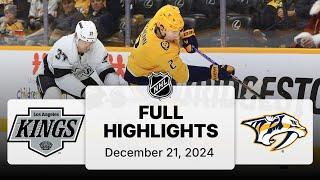 NHL Highlights | Kings vs. Predators - December 21, 2024