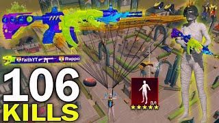106 KILLS! BEST LOOT GAMEPLAY TODAY with MUMMY SET in STEAMPUNK FRONTIERPUBG MOBILE