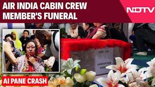 Air India Plane Crash | Air India Cabin Crew Member's Funeral In Manipur, Thousands Mourn