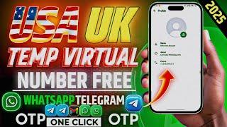 Get FREE WhatsApp and Telegram OTP Without USA Temp Number free  Using VIRTUAL PHONE NUMBERS 2025 !