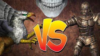 Heroes of Might and Magic III. Royal griffin VS Iron golem