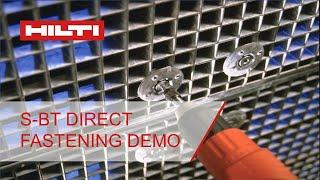 Hilti S-BT grating fasteners demo