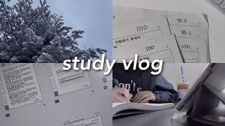 내신 1.0 도전하는 고2 이과러의 기말고사 시험기간 공부 브이로그 | study vlog • 무채색 브이로그 • 공부 브이로그 고2