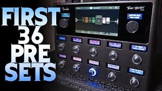 Fender Tone Master Pro - first 36 presets (no talking)