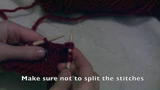 How to Central Double Decrease Continental Knitting