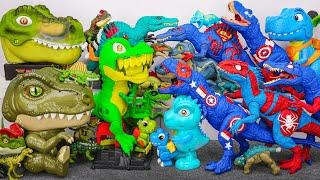 87 Minutes Satisfying with Unboxing Jurassic World Dinosaur Superhero Toy Collection