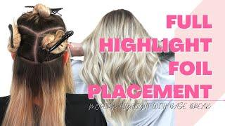 Full Highlight Foil Placement Hair Technique - [MODERN BLONDING WITH A BASE BRAKE]