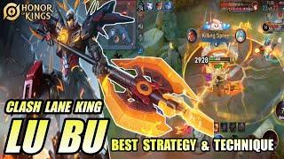 Lu Bu KING OF CLASH LANE  Honor of Kings (HOK) best strategy & technique in game | pro player