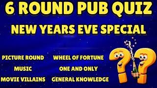 Pub Quiz - New Years Eve Special - 6 Rounds of family friendly fun - Happy New Year everyone.