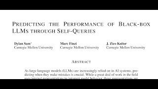 Predicting the Performance of Black-box LLMs through Self-Queries