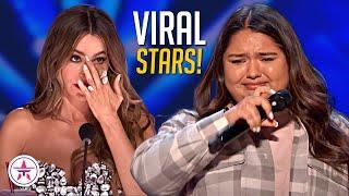 TOP 10 Internet Stars Audition on America's Got Talent Stage!