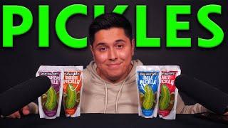 ASMR | GIANT Pickle Tasting Session | Ear to Ear Eating Sounds