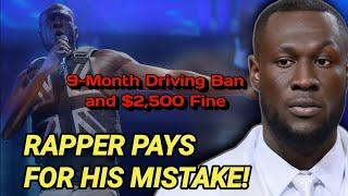 STORMZY BANNED FROM DRIVING FOR 9 MONTHS! Rapper Caught Using Phone Behind Wheel