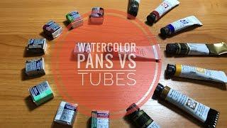 Watercolor Pans vs Tubes! (Tips for Beginners)