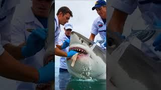 Healing the Injured White Shark in the Vast Ocean