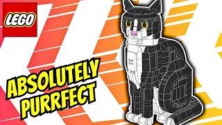 Adorable LEGO Tuxedo Cat 21349 | Speed Build