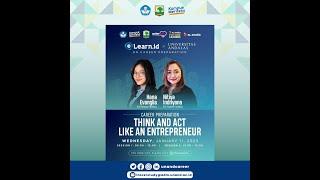 Career Preparation "Think & Act Like An Entrepreneur" 2