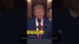 USA zaatakowały Iran. Donald Trump zabrał głos