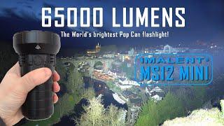 IMALENT MS12 MINI - 65000 lumens tamed by 3 built-in fans! 2hr DC fast charging!