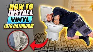 How To Install Sheet Vinyl (Lino) Flooring In A Bathroom | Easy Step By Step DIY Guide