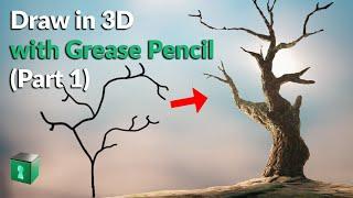 Blender Secrets - Draw in 3D with Grease Pencil (part 1)