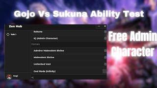 [Free Kj] Gojo Vs Sukuna Ability Test Script Free Admin Character Very Op