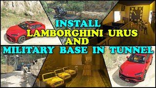 How To Install Techno Gamerz Lamborghini Urus | Install Military Base In Tunnel | By ShahidTheGamer