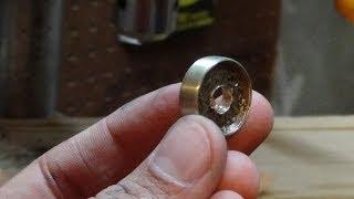 How to make a ring out of a coin - a good valentines day gift