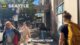 [4k] SEATTLE Walk : This is Downtown Now