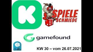 KW 30 Überblick neuer kooperativer Spiele via Crowdfunding - Kickstarter und Spieleschmiede - Juli21